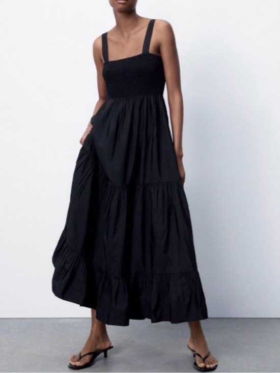 Zara Dresses & Skirts - Zara Poplin Midi Dress size XL